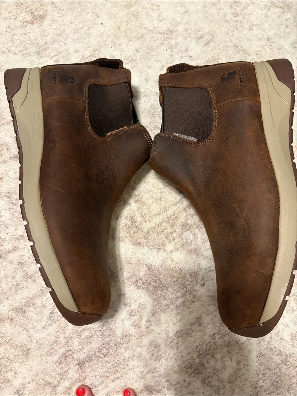 Carhartt Men's Brown Slip-On Chukka Work Boots